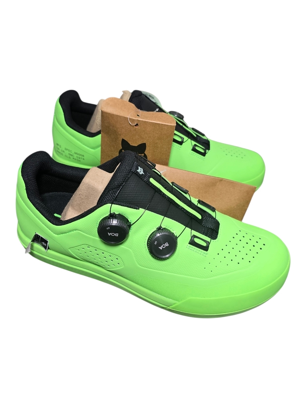 $300 FOX Union 50th Limited Neon Green Cycling Shoes with Dial Closure NWT
